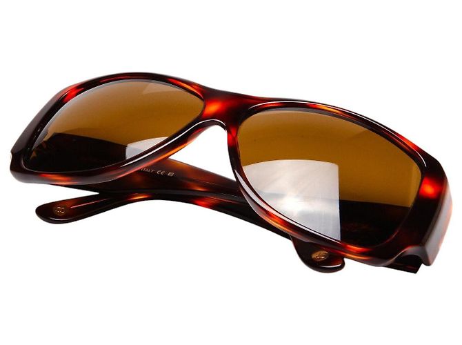 Gafas de sol Chanel Tortoise Rhinestone Swarovski 5096-b Negro Naranja - vista 2