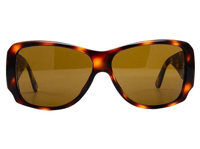 Gafas de sol Chanel Tortoise Rhinestone Swarovski 5096-b Negro Naranja - vista 3
