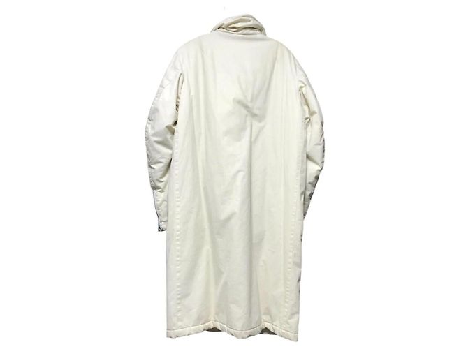 HELMUT LANG AW1999 Weißer Astro Biker Langmantel - Ansicht 3