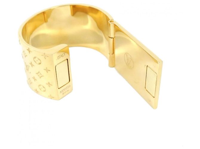 Spilla in Tessuto Nanogram M00226 di Louis Vuitton D'oro - vista 6