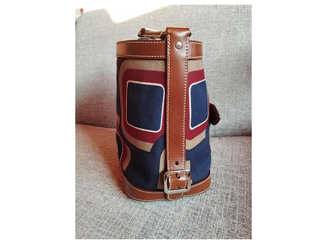 Borsa a secchiello Prada St Soho Marrone Rosso Blu Multicolore - vista 4