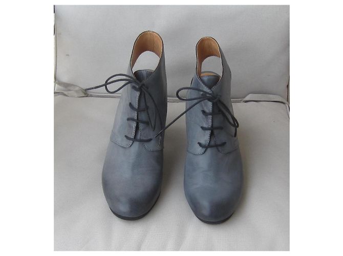 Maison Martin Margiela Scarpe stringate in pelle patinata grigia Grigio - vista 2