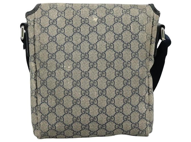 Bolso de Hombro GG Supreme de GUCCI PVC Navy 223666 Auth bs21744 Azul marino - vista 2