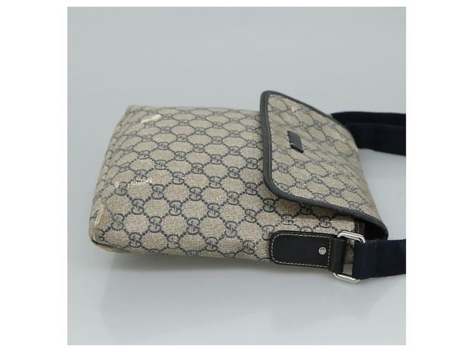 Bolso de Hombro GG Supreme de GUCCI PVC Navy 223666 Auth bs21744 Azul marino - vista 3