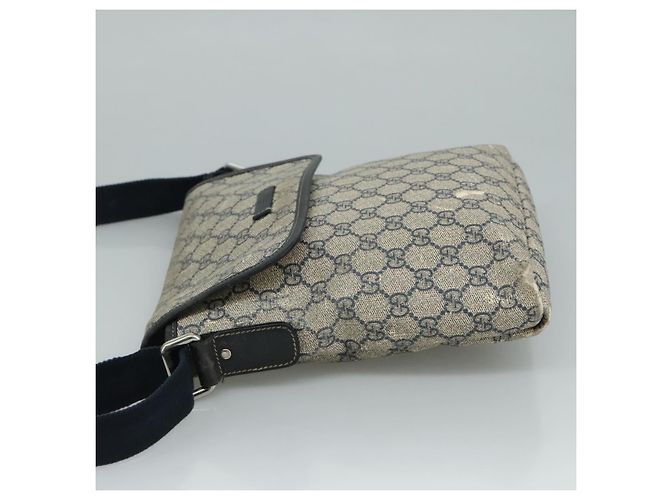 Bolso de Hombro GG Supreme de GUCCI PVC Navy 223666 Auth bs21744 Azul marino - vista 4
