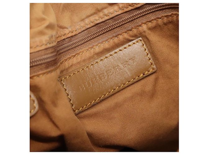 Borsa Tote Burberry Nova Check in pelle PVC 2 vie beige Auth 109937 - vista 11