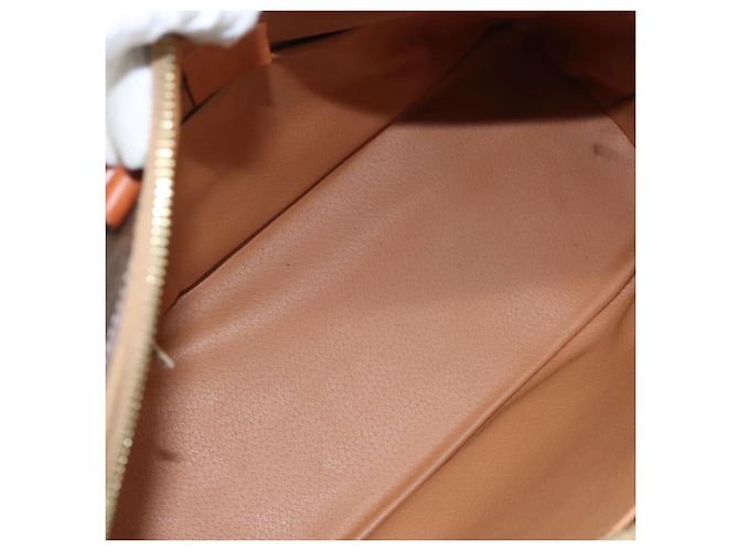 Céline Borsa a mano in tela Macadam CELINE in pelle PVC marrone oro Auth bs21413 D'oro - vista 10
