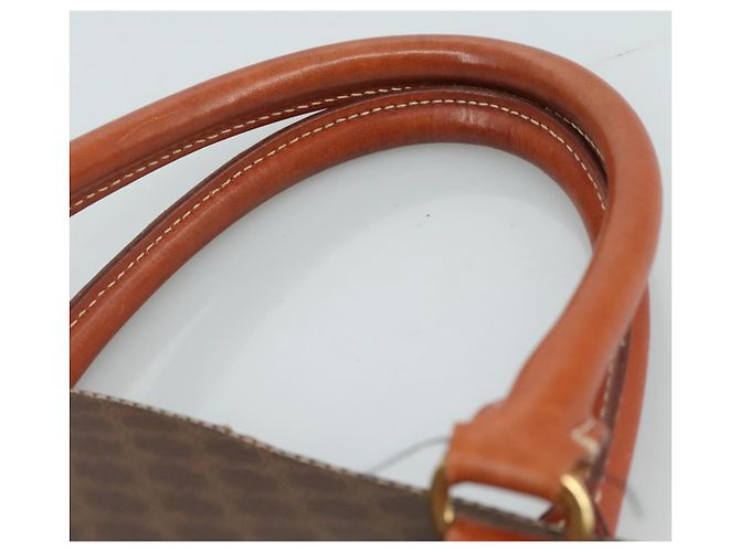 Céline Borsa a mano in tela Macadam CELINE in pelle PVC marrone oro Auth bs21413 D'oro - vista 14