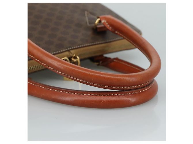 Céline Borsa a mano in tela Macadam CELINE in pelle PVC marrone oro Auth bs21413 D'oro - vista 7
