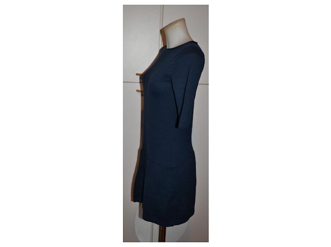 Hoss Intropia Merinowollkleid Blau Größe S - Ansicht 2