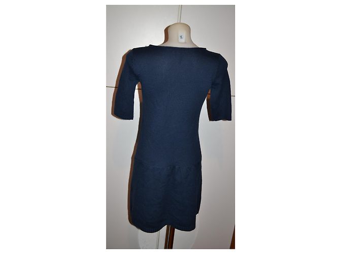 Hoss Intropia Merinowollkleid Blau Größe S - Ansicht 3