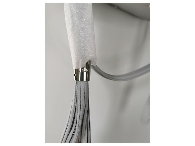 Lancel 1. Flirt M Eimer Tasche aus grauem gestepptem Leder - Ansicht 4