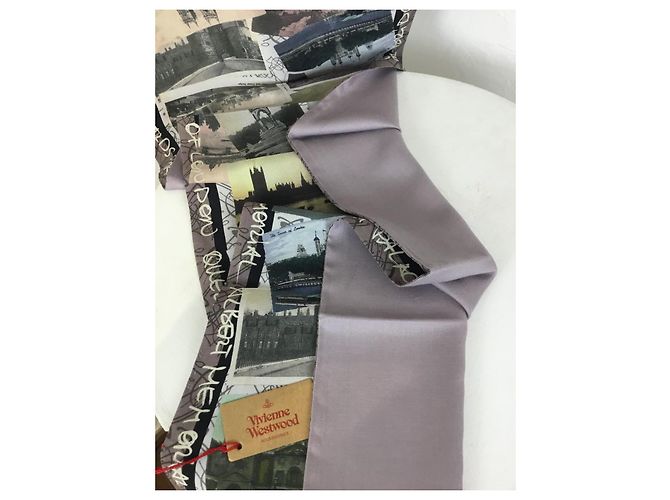 Stola di seta Vivienne Westwood Multicolore - vista 14