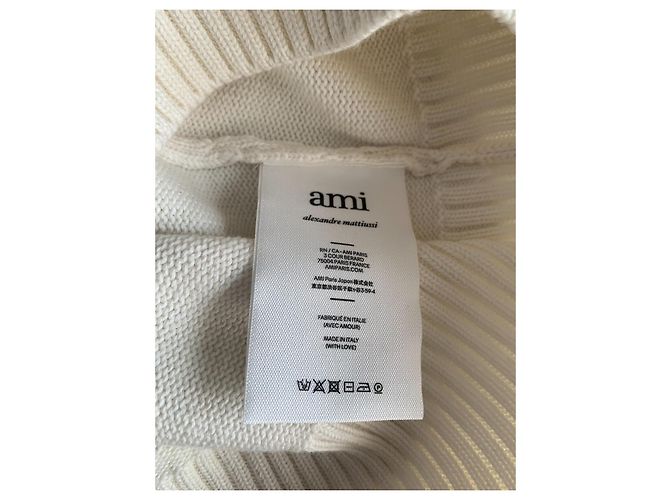 Ami Sleeveless V-Neck Sweater Red Eggshell - view 12