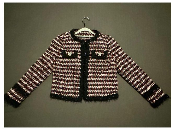 Uterque Tweed Jacke Schwarz - Ansicht 2