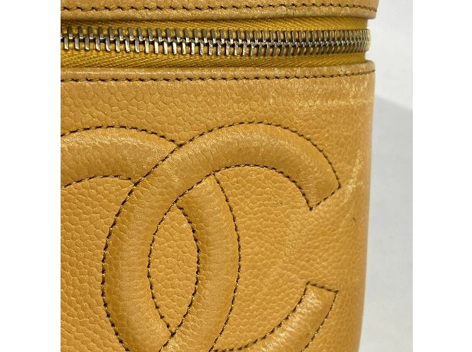 Borsa Vanity in Pelle Caviar Gialla Chanel Giallo - vista 12