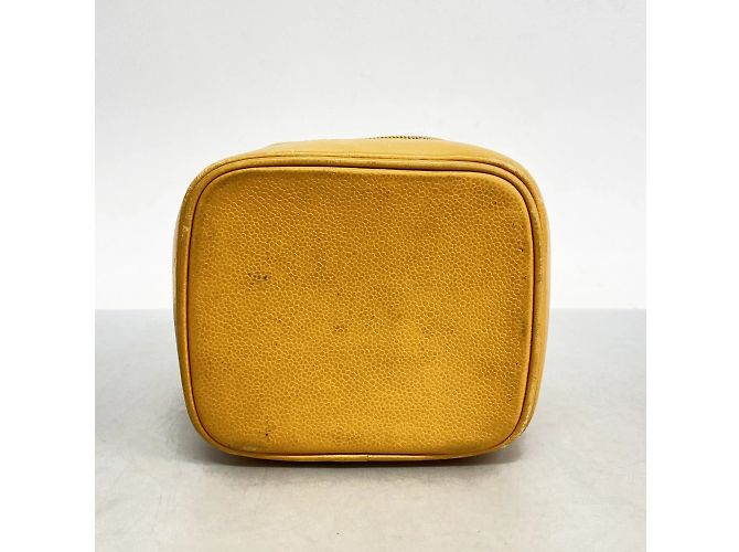 Borsa Vanity in Pelle Caviar Gialla Chanel Giallo - vista 3