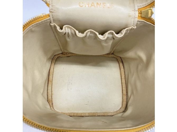 Borsa Vanity in Pelle Caviar Gialla Chanel Giallo - vista 4