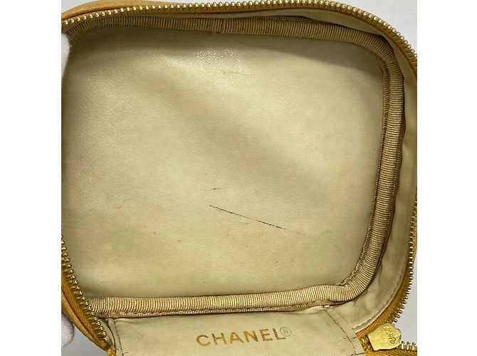 Borsa Vanity in Pelle Caviar Gialla Chanel Giallo - vista 8