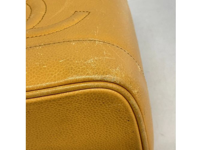 Borsa Vanity in Pelle Caviar Gialla Chanel Giallo - vista 9