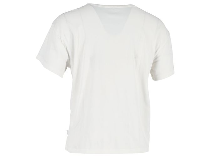 Camiseta de cuello redondo Alexander Wang en algodón blanco Crudo - vista 3