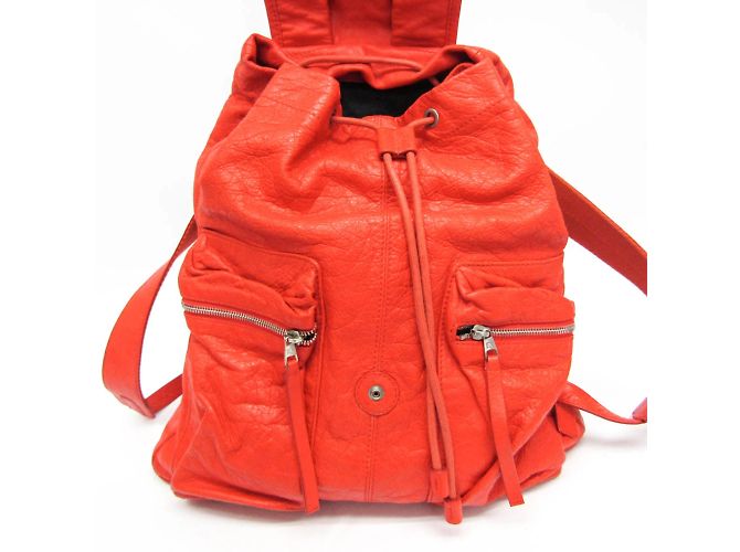 Balenciaga Red Leather Backpack - view 11