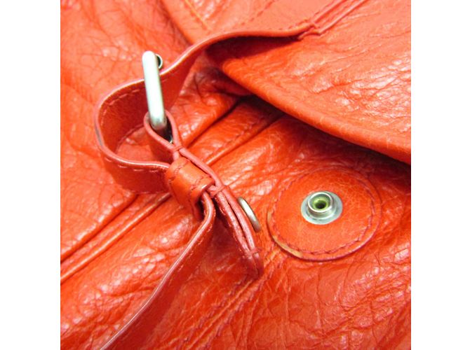 Balenciaga Red Leather Backpack - view 12