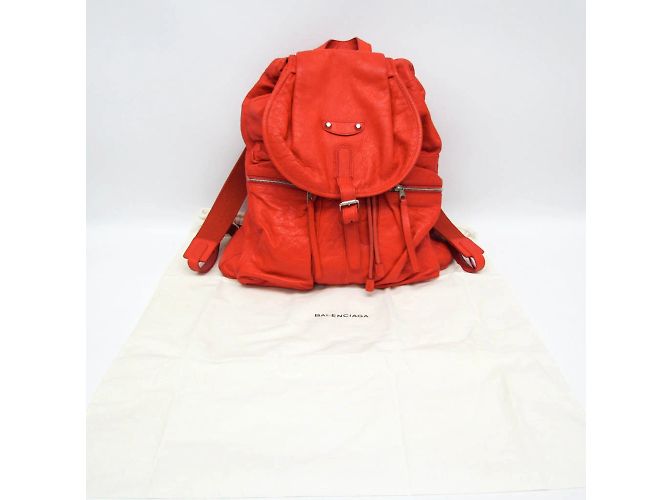 Balenciaga Red Leather Backpack - view 2