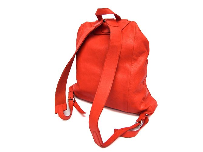Balenciaga Red Leather Backpack - view 3