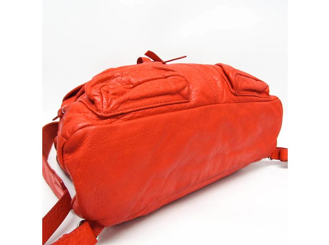 Balenciaga Red Leather Backpack - view 5