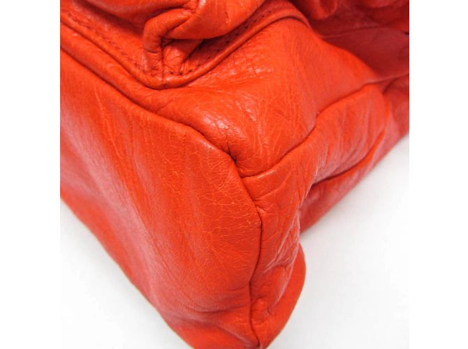 Balenciaga Red Leather Backpack - view 7