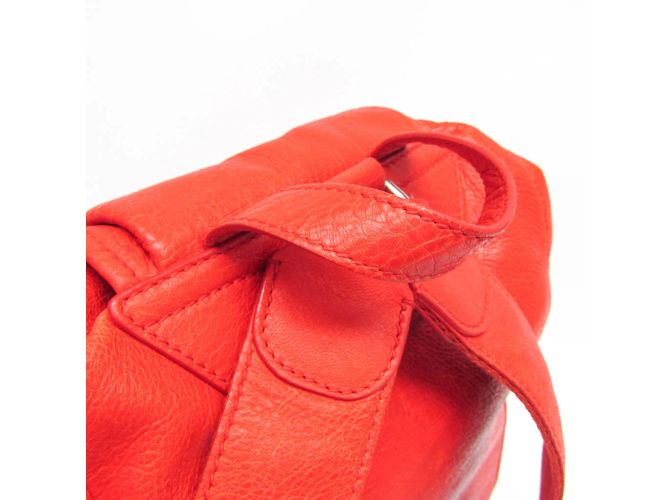 Balenciaga Red Leather Backpack - view 8