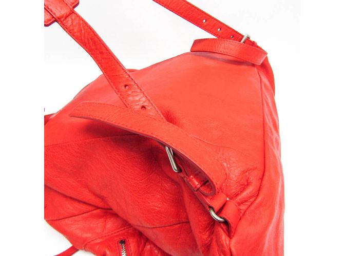 Balenciaga Red Leather Backpack - view 9