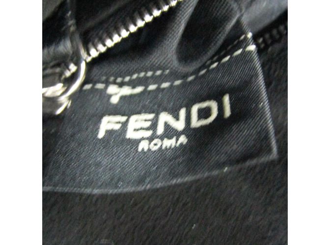 Borsa a Spalla Fendi Baguette Messenger Medium 7VA537 Nero - vista 12