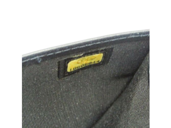 Chanel Boy Chanel A80285 Damen Velours Langbörse Marineblau - Ansicht 13