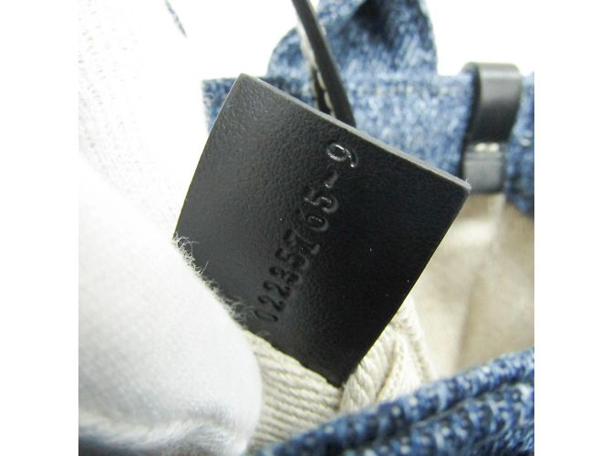 Borsa a mano Chloé Woody Nano Nero Blu - vista 10