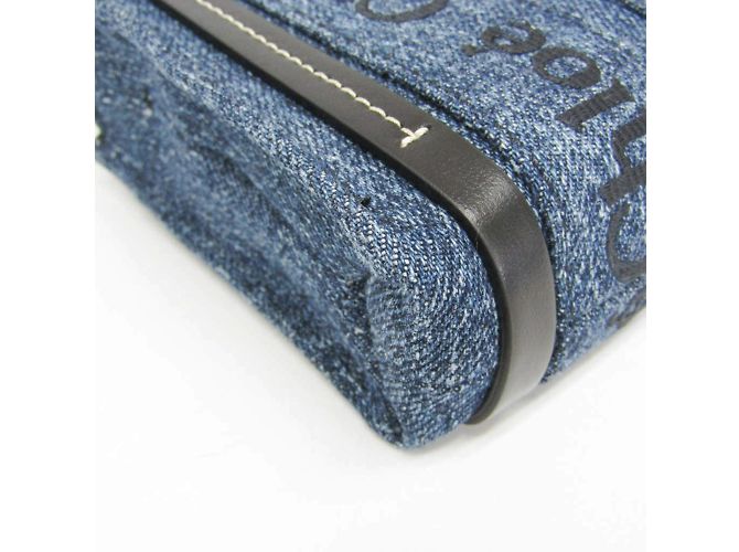 Borsa a mano Chloé Woody Nano Nero Blu - vista 5