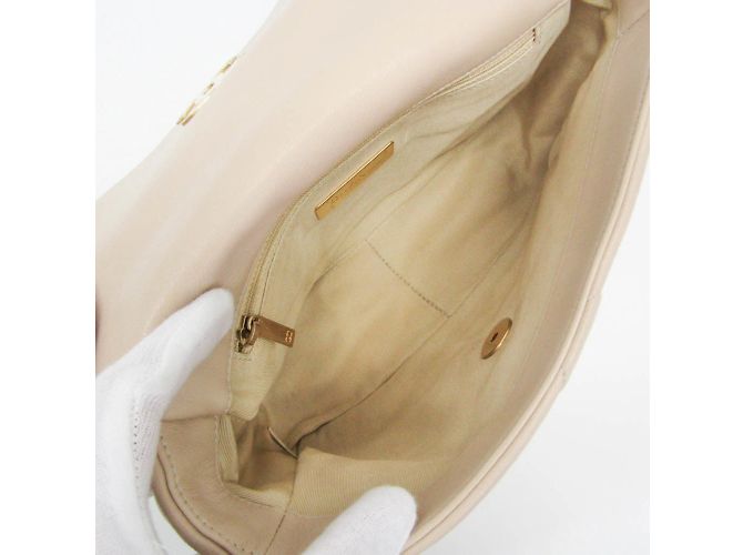Chanel CHANEL 19 Piccolo AS1160 Borsa a Spalla in Pelle per Donne Beige - vista 4