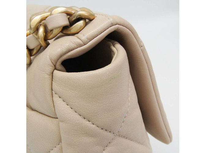 Chanel CHANEL 19 Piccolo AS1160 Borsa a Spalla in Pelle per Donne Beige - vista 6
