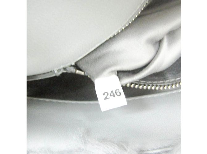 Borsa a spalla in pelle grigia Miu Miu Marrone - vista 11