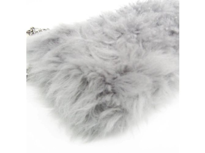Borsa a spalla in pelle grigia Miu Miu Marrone - vista 4