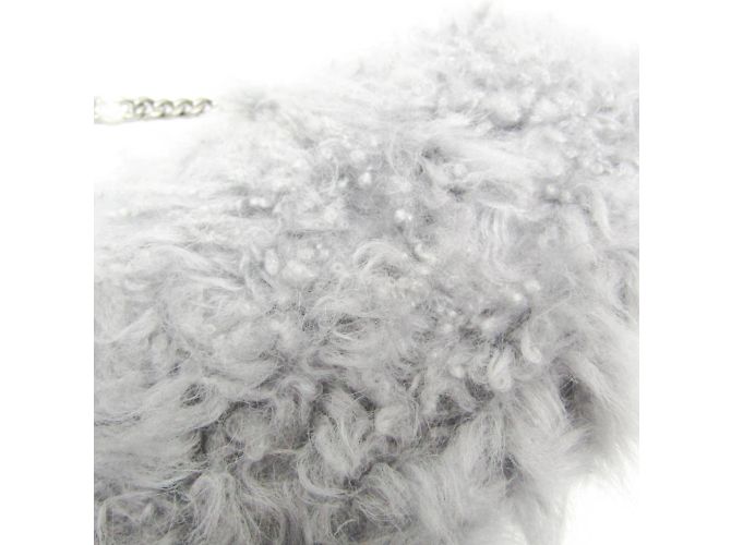Borsa a spalla in pelle grigia Miu Miu Marrone - vista 5