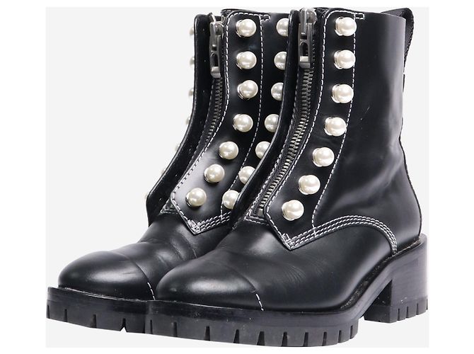 3.1 Phillip Lim Botas ankle de pérola negra - tamanho EU 37 - vista 2