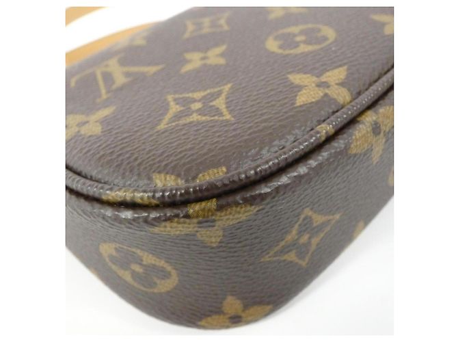 Borsa a spalla Louis Vuitton Monogram Wallet on Chain Ivy M81911 Marrone Monogramma - vista 3