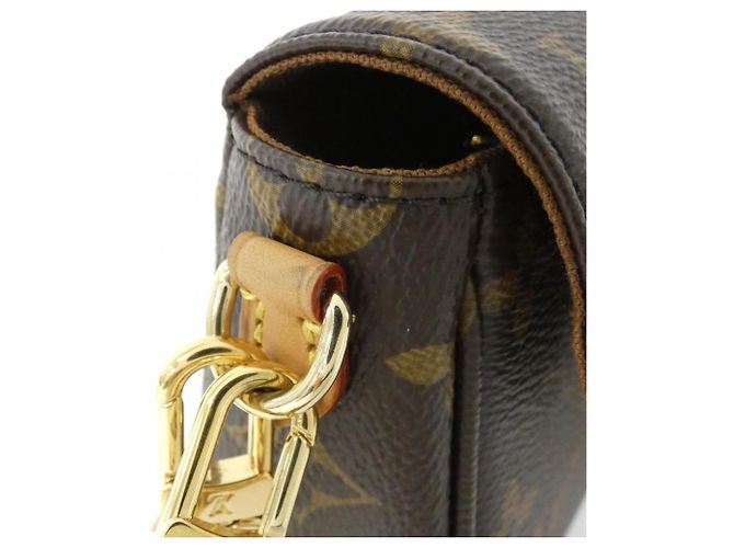 Borsa a spalla Louis Vuitton Monogram Wallet on Chain Ivy M81911 Marrone Monogramma - vista 4