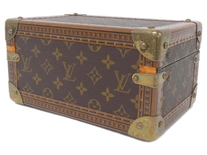 Scatola per Gioielli Coffret Trésor Monogram Louis Vuitton Marrone Rosso Monogramma - vista 2