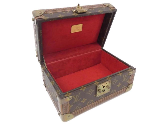 Scatola per Gioielli Coffret Trésor Monogram Louis Vuitton Marrone Rosso Monogramma - vista 8