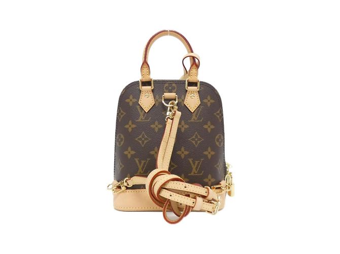 Zaino Alma Monogram Louis Vuitton M47132 Marrone Monogramma - vista 2