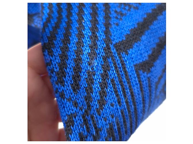 Vintage Yves Saint Laurent Pullover aus den 70er Jahren Schwarz Blau - Ansicht 13