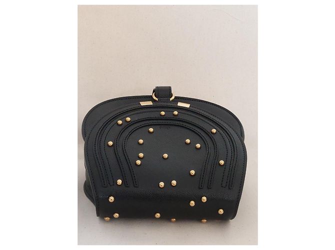 Chloé Borsa in pelle Marcie Nero - vista 6